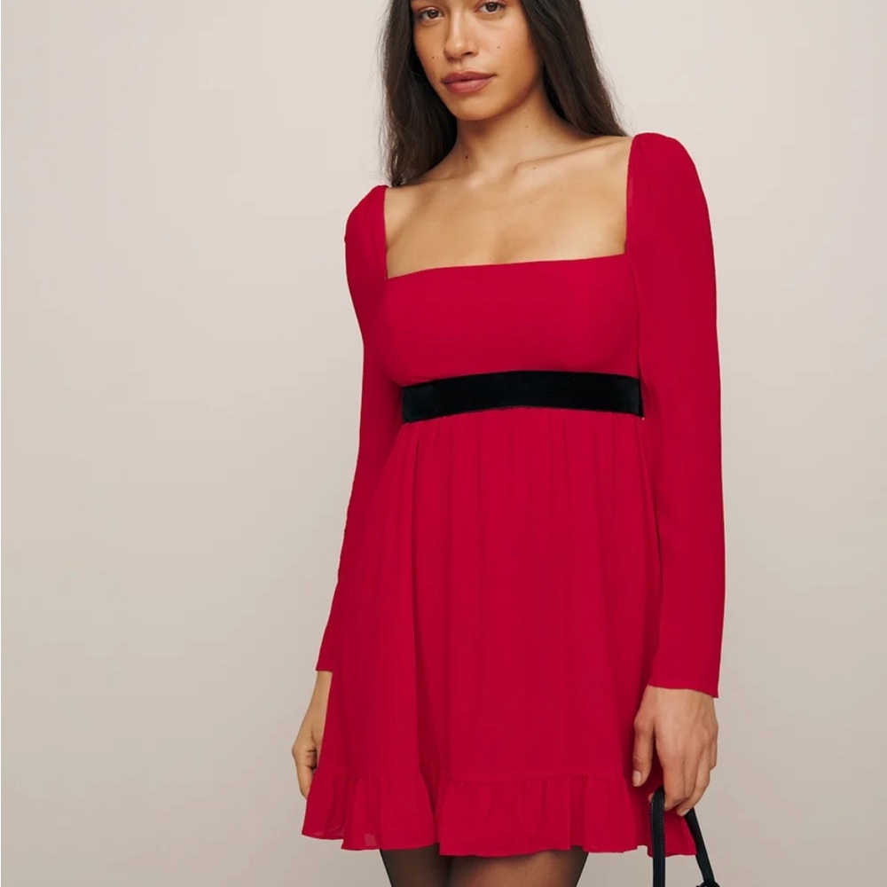 Reformation Silves Dress Sangre - Size 2